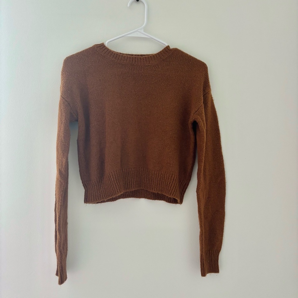 rust colored sweater